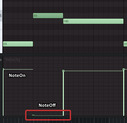 Note Off Example