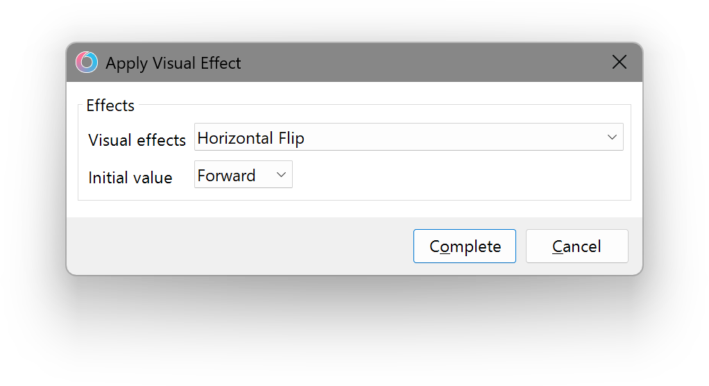 Apply Visual Effect