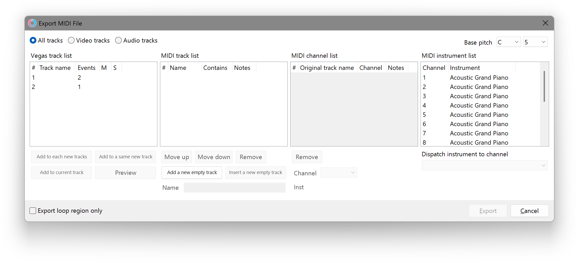 Export MIDI File