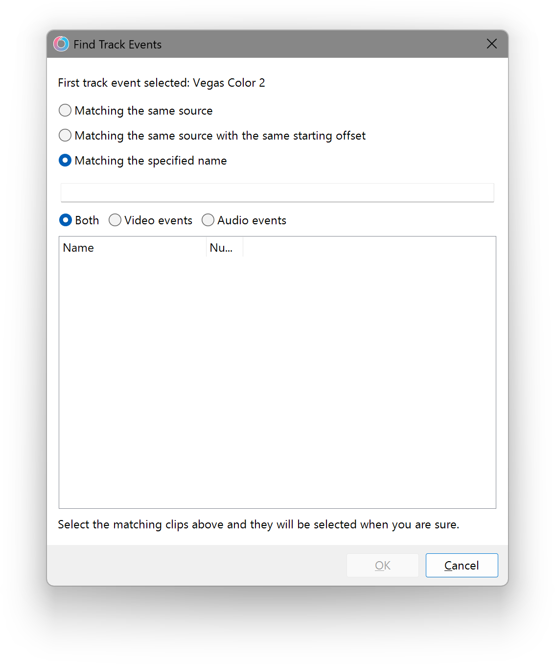 Find Track Events