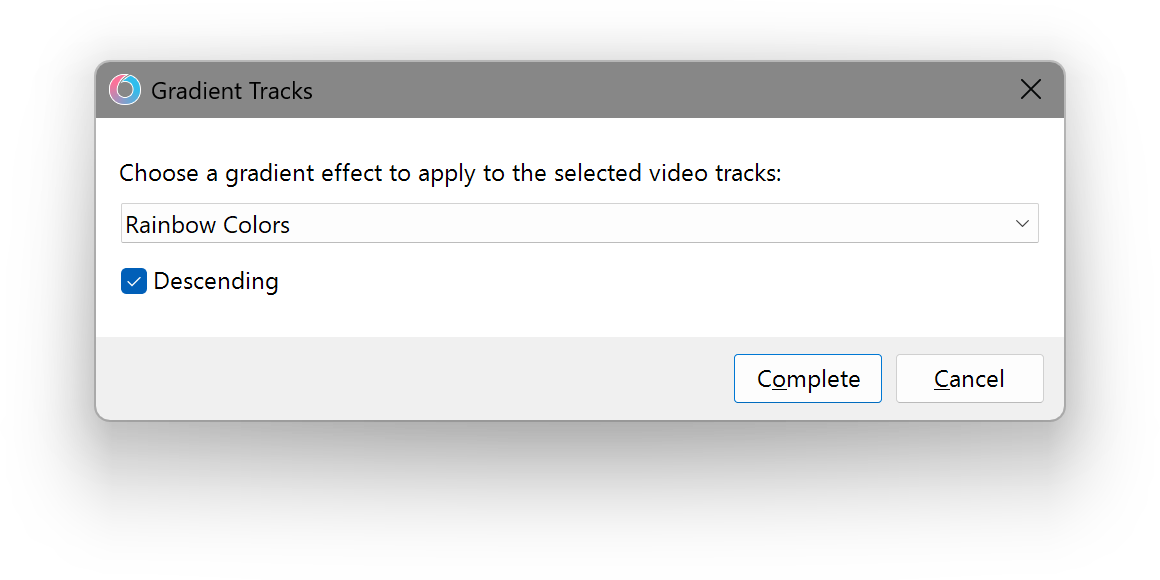Gradient Tracks